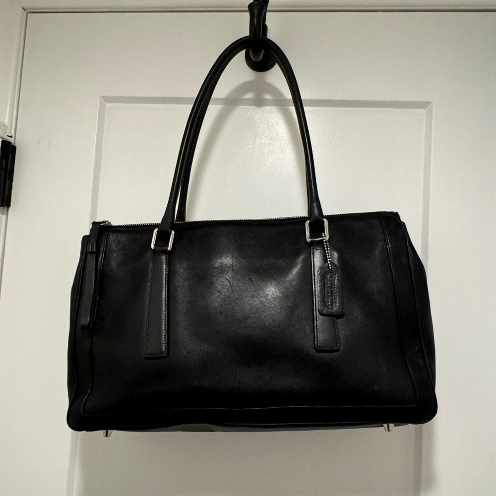 Coach Vintage Black Leather Bonnie Satchel
